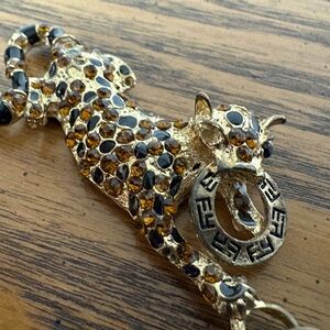 Effy Gold and Black Panther Key Holder